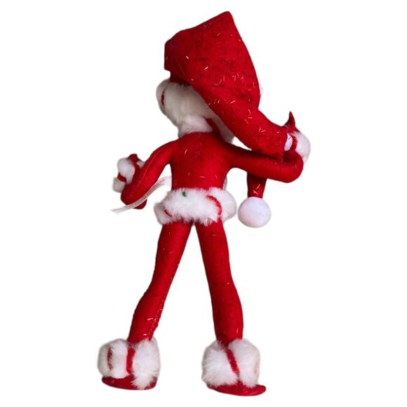 Annalee Dolls 2008 Stand-able Posable Holiday Elf Decor Figure - Picture 4 of 7